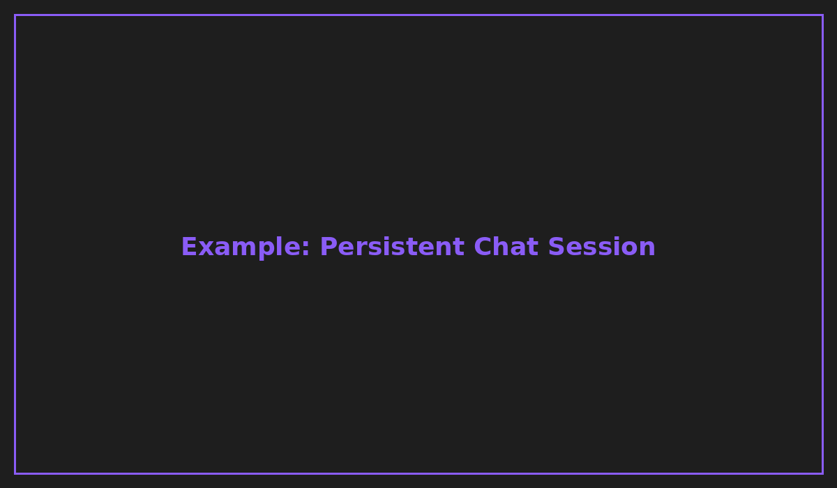 Example: Persistent Chat Session